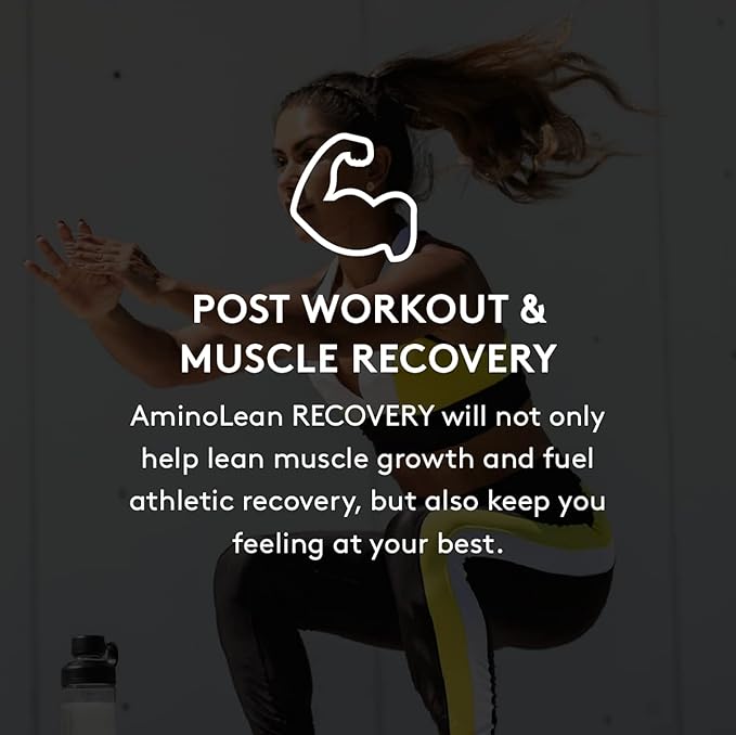 AminoLean Hydrating Electrolyte Powder and Recovery Drink with Sea Minerals, Nootropic Mushrooms, and Vegan Amino Acids, BCAAs + EAAs for Post Workout Muscle Building, Tropical Punch-VivaGrace Women