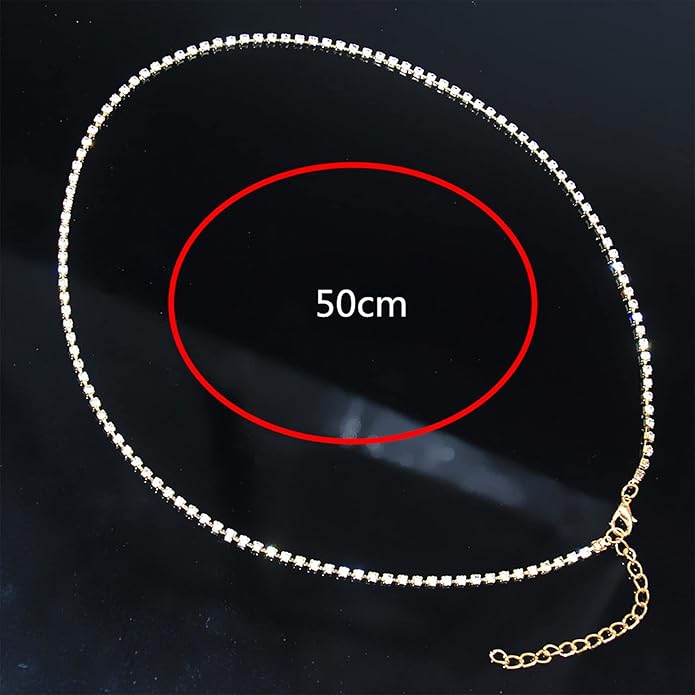 Boho Crystal Thigh Chain Gold Body Chain Leg Chains Body Jewelry Accessories for Women and Girls (Gold)-VivaGrace Women
