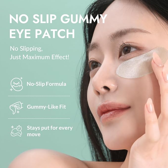 MIZON Cicaluronic Vegan De-puffing Eye Gel Patch, 24K Gold & Cica Under Eye Mask, Reduces Puffy Eyes, Dark Circles and Wrinkles (21 pairs)-VivaGrace Women