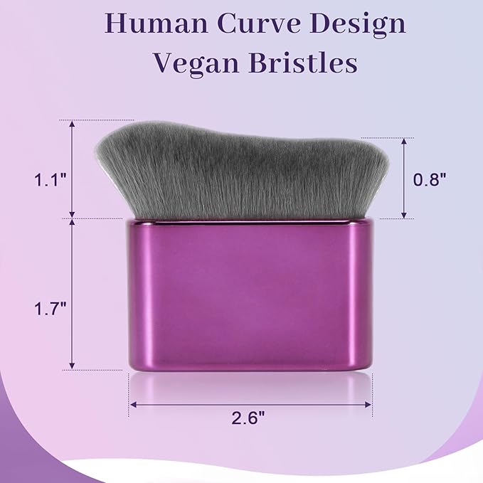 Self Tanner Brush for Body & Face - Kabuki Makeup Brush for Self-Tanner,Tanning Mousse,Foundation & Bronzer | Streak-Free Application,Super Soft Bristles,Professional Tanning & Body Makeup Tool-VivaGrace Women