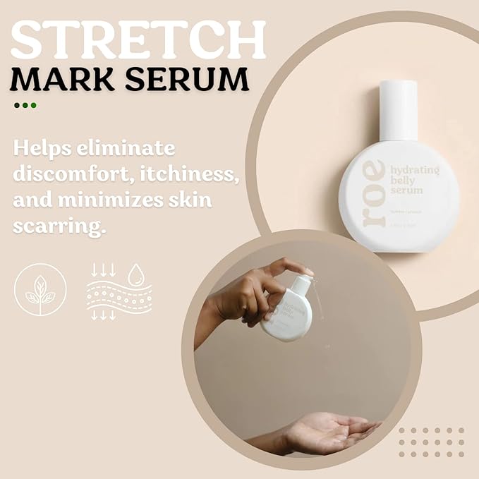 Stretch Mark Belly Serum/Oil for Sensitive Skin with Long and Short-term Hydration, Increases Skin Elasticity and Firmness Reduce Stretch Marks (Belly Serum)-VivaGrace Women