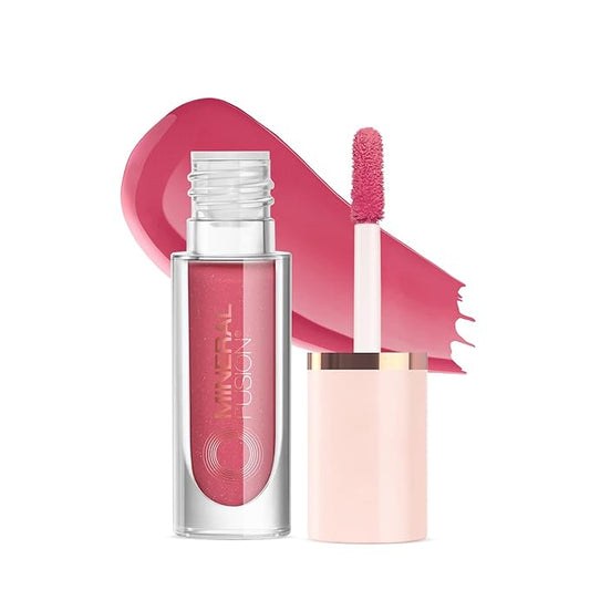Mineral Fusion 2-in-1 Lip & Cheek Stain Rose, 0.10 fl oz, Rosey Pink hydrating, long-lasting, matte lip and cheek color-VivaGrace Women