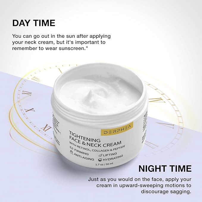 Neck Tightening Cream, Neck Firming Cream For Tightening and Firming, Fine lines, Loose & Sagging On Face, Decollete & Other Skin Areas - 1.7 OZ-VivaGrace Women