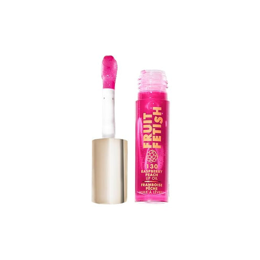 Milani Fruit Fetish Lip Oil with Vitamin E for Instant Hydration, Fruit Extract Infused Lip Treatment and Moisturizing Lip Gloss - Raspberry Peach-VivaGrace Women
