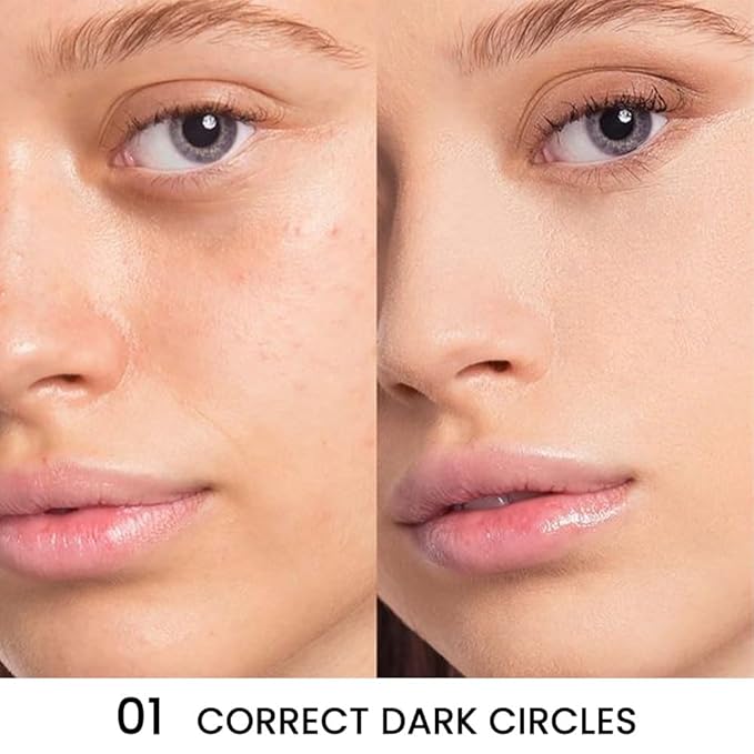 Kaely Tri Color Concealer Pot,Color Correcting Concealer for Dark Circles Spots,3 Color Cream Concealer Full Coverage,Foundation Contour Makeup Palettes,under Eye Brightener corrector de ojeras,01-VivaGrace Women