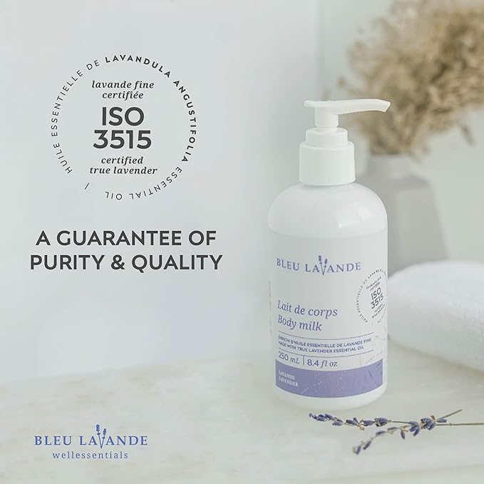 Bleu Lavande - Morning Well-being Routine Aromatherapy Set – Lavender Shower Gel, Body Milk and Hand Cream - Enriched with Premium & Pure Lavender Essential Oil - Soothing Natural Lavender Products-VivaGrace Women