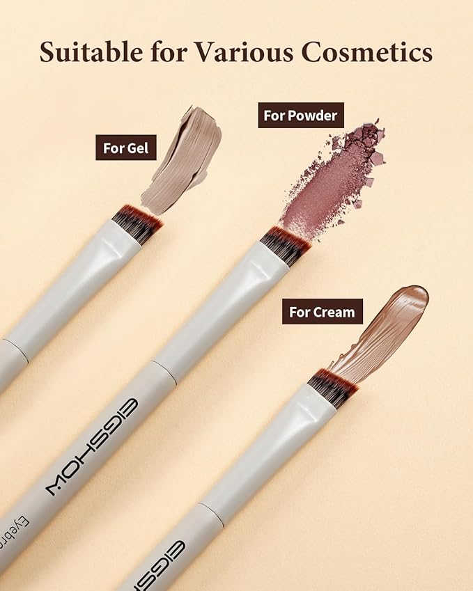 Eyebrow Brush, Dual-ended Angled Eyebrow Brush for Brows or Lashes D108 - Black-VivaGrace Women