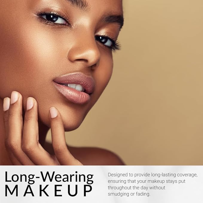 Cream To Powder Foundation by Flori Roberts, Full Coverage for Women of Color or Deeper Skin Tones, Long Lasting Makeup, Matte Finish, Covers Uneven Complexion and Hides Imperfections, 0.30 oz-VivaGrace Women