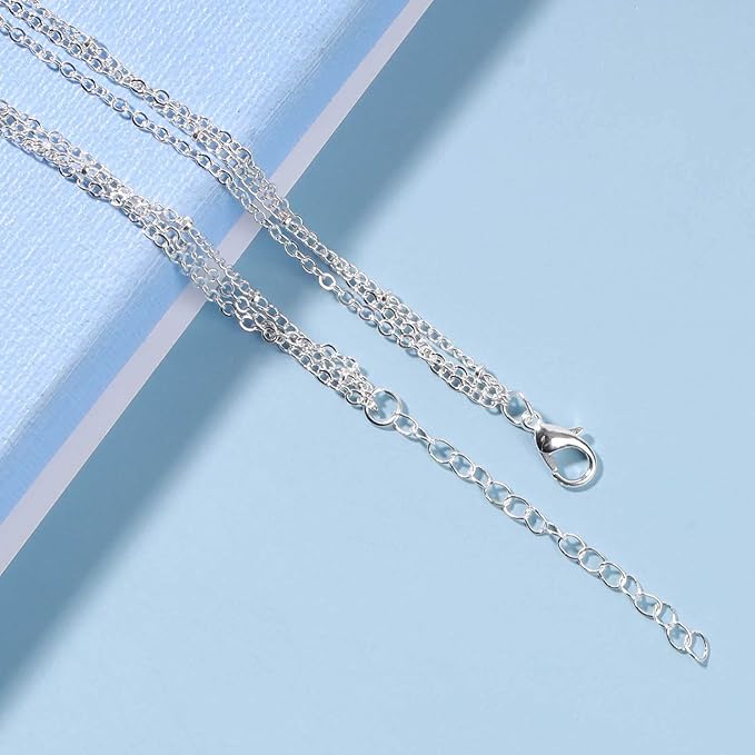 Boho Layered Opal Moonstone Necklace Silver Hamsa Pendant Necklace Futian Hand Necklace Chain Opalite Gem Necklace Jewelry for Women and Girls-VivaGrace Women