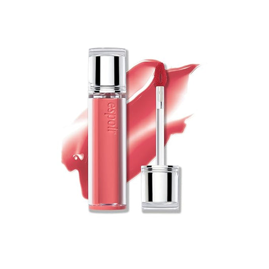 Espoir Couture Lip Tint Glaze #3 Chillin' Chillin' 0.14oz | Volumizing Lip Stain with Syrupy Shine | Long-Lasting & Vibrant Color for Radiant Lip | Moisturizing & Glossy Lip Tint | Korean Lip Makeup-VivaGrace Women