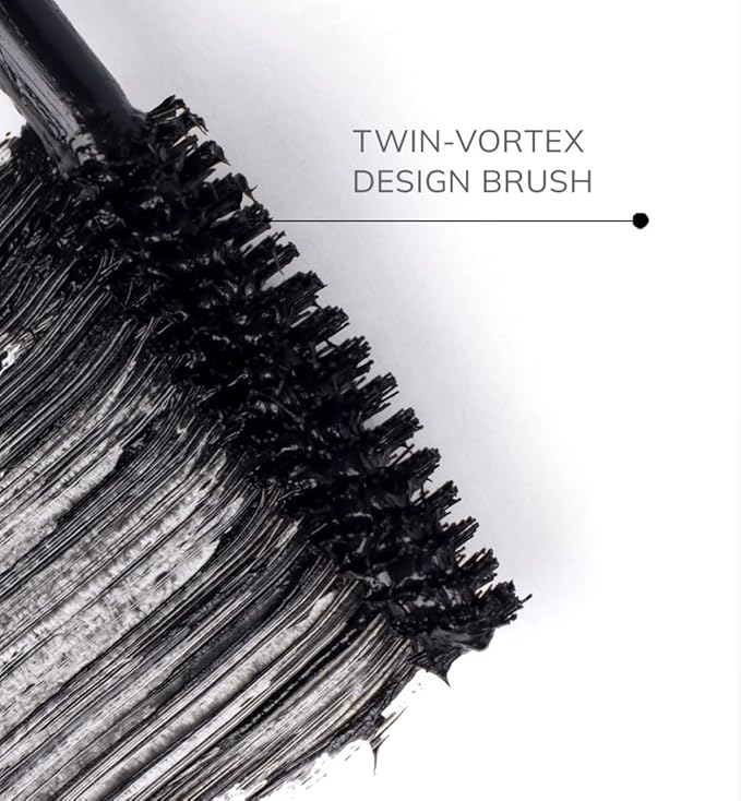 FARMASi Mascara Infinilash, Ultra Black Finish, Weightless length, Twin-Vortex Design Brush 0.33 Fl Oz