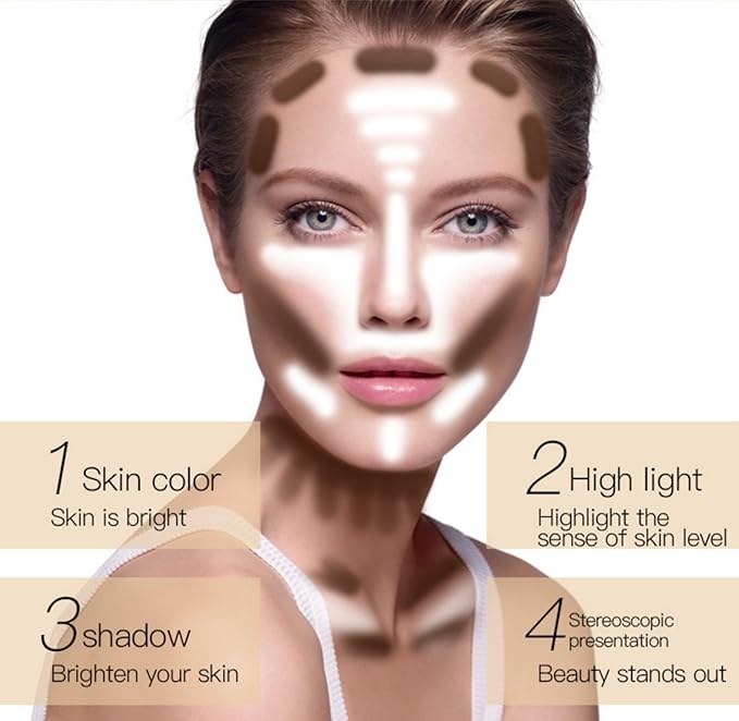 MAEPEOR Matte Setting Loose Powder 8 Colors Smooth and Lightweight Face Powder for Brightening and Setting Makeup with Face Puff (03 Soleil)-VivaGrace Women
