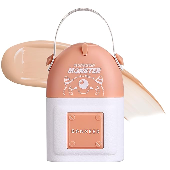 Concealer Moisturizing Gradient Foundation, Lightness Oil Control Long Lasting Waterproof Full Coverage Color Correcting Foundation-VivaGrace Women