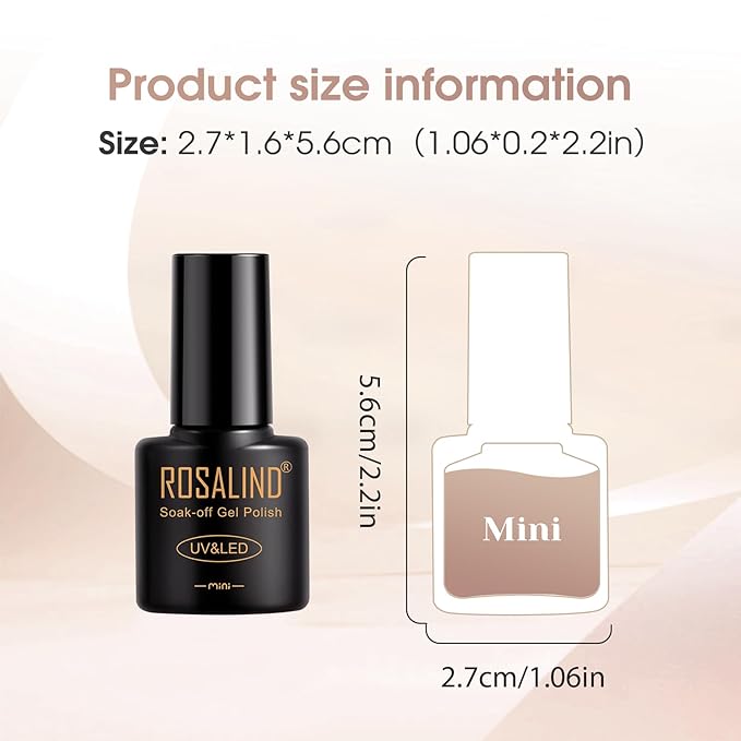 ROSALIND Nude Brown Gel Nail Polish Set, 8 Colors White Nude Brown Gel Polish, Beige Tan Caramel Coffee Gel Polish Collection Nail Art Gift DIY at Home-VivaGrace Women