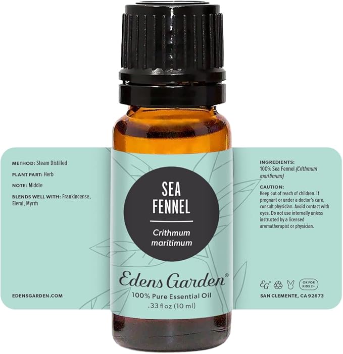 Edens Garden Sea Fennel Essential Oil- 100% Pure Premium Grade, Undiluted, Natural, Therapeutic, Aromatherapy, The Best for Diffuser, Skin, Face, Hair 10 ml (.33 fl oz)-VivaGrace Women