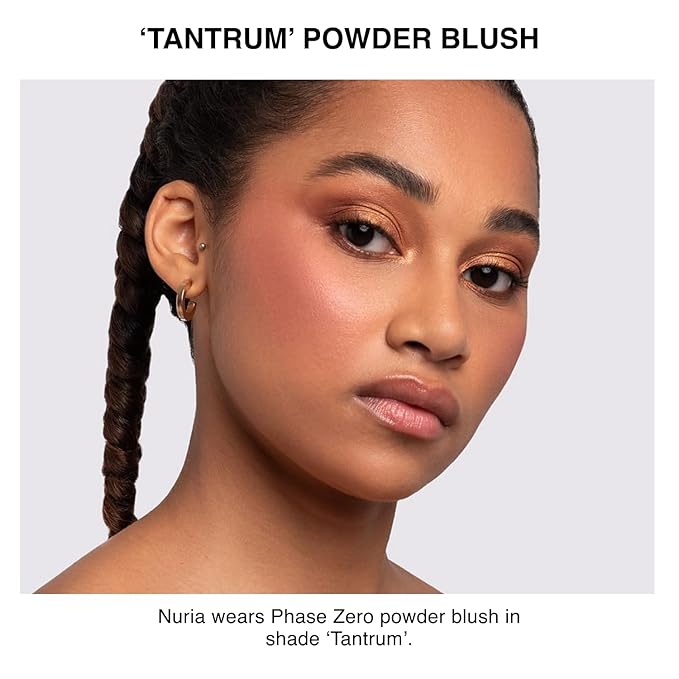 Makeup Powder Blusher - "Tantrum" - 4g / 0.141oz - Pigmented, Buildable, Lightweight Powder Blush for a Radiant, Healthy, Natural Glow. Versatile Shades - Pink, Coral, Peach & Golden Hues-VivaGrace Women