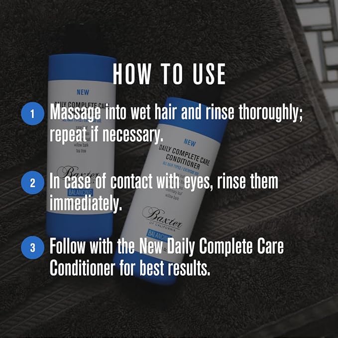 Baxter of California Daily Complete Care Shampoo, 16 Ounces-VivaGrace Women