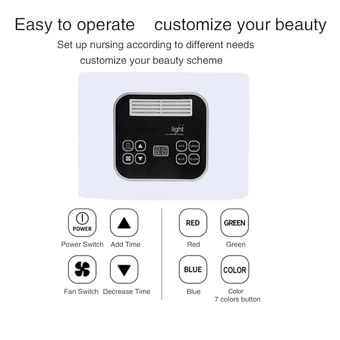 7 Color LED Face Mask LED Light Therapy Equipment for Skin Care at Home-VivaGrace Women