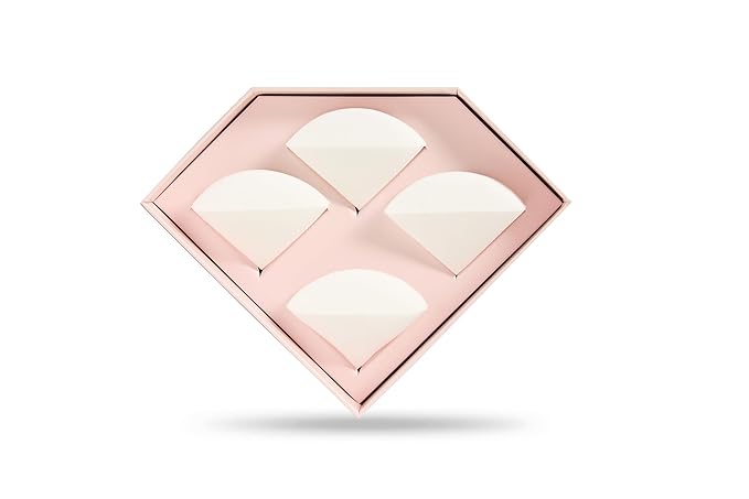 StansOut Beauty Sponge 4-Pack – Streak-Free, Airbrushed Finish | Reusable, Quick-Drying, Latex-Free | Multi-Angle Blending Sponge for Cream, Liquid & Powder | Pro Makeup Applicator-VivaGrace Women