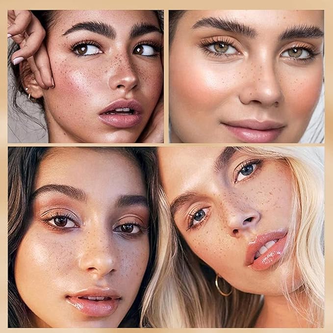 AKARY Freckle Pen Professional Lifelike Face Concealer Point Out Natural Waterproof Longlasting Soft Artificial Fine Makeup Freckle Pen Life Face Decoration (#01 Light Brown)-VivaGrace Women