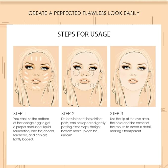 Beauty Glazed Soft Matte Silky Full Coverage Liquid Foundation, Multi-Use Buildable Foundation Lightweight Feel Oil Control Longwear Naturally Flawless Coverage Foundation (102 Nude)-VivaGrace Women