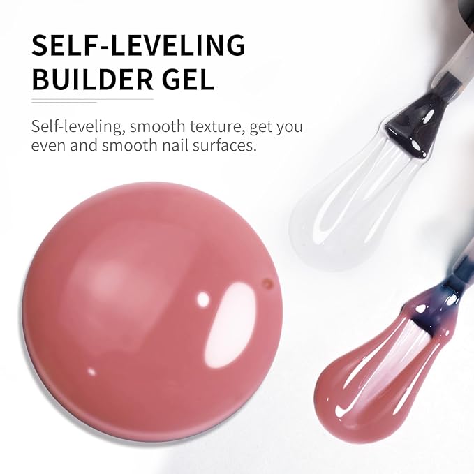 JODSONE 4 Bottles of 10 ML Capacity Builder Gel Nail Set Building Nail for Nail Apex and Extension Strengthener Hard Need to Cured By Nail Lamp-VivaGrace Women