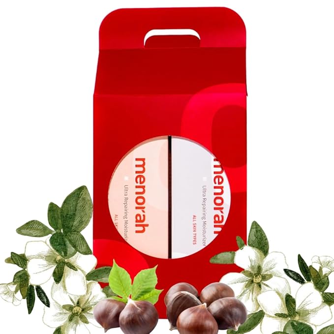 menorah skincare - Ultra Repairing Moisturizer Set, Rich+Lightweight Texture, for Face, Hands, Heels, Elbows Healing, Fast Absorbing Hydration, Relieve itchiness, Meadowfoam Seed Oil, Vitamin E, B3-VivaGrace Women