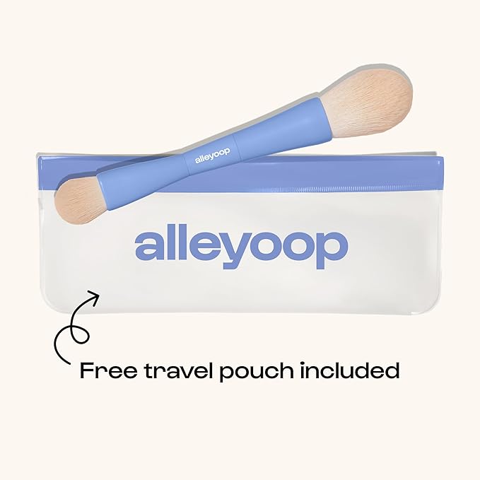Alleyoop Overachiever 4-in-1 Travel Makeup Brush Set – Powder, Blending, Precision & Complexion Brushes – Mini Makeup Brush for Women, Vegan, Multi-Use & Travel-Friendly Makeup Tool-VivaGrace Women