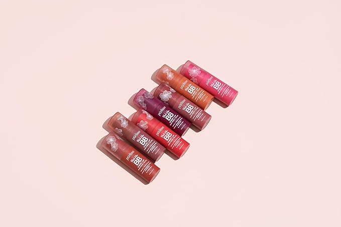 pürlisse Blush Glow BB Lip and Cheek Tint - Hydrating & Buildable 2-in-1 Cream Blush Stick for Cheeks & Lips - Formulated with Nourishing Vitamin E & Hyaluronic Acid - Peach Please (.28 oz)-VivaGrace Women