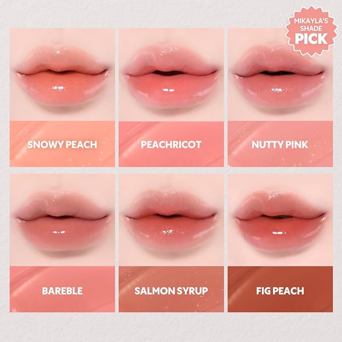 TIRTIR [*Mini Size Waterism Tinted Lip Gloss #16 Tangering, 0.06 Fl Oz – Kiss Ready Lipgloss, 12H Long Lasting Non Sticky Natural Tinted Glow Korean Multiuse Cheek and Lip Tint for Women gift-VivaGrace Women