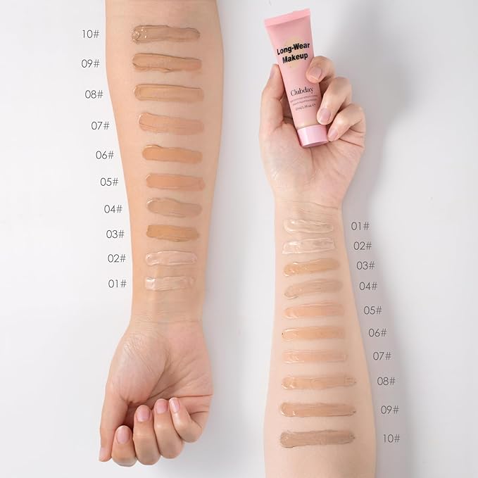 Liquid Foundation Full coverage Long-Lasting Buildable Weighless Foundation Cream Active Wear color stay Makeup-07-VivaGrace Women