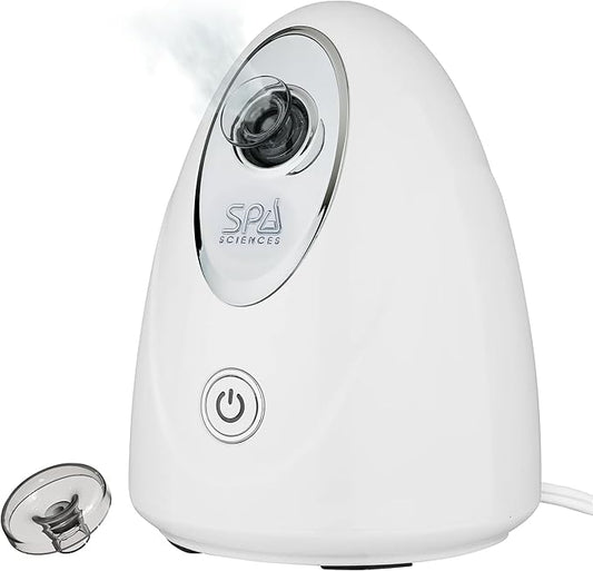 Spa Sciences - CIRRA - Nano Ionic Facial Steamer with UVC Sanitizing Protection, Aromatherapy Function, Detox Pores, and Boost Circulation - Includes an Essential Oil Basket-VivaGrace Women