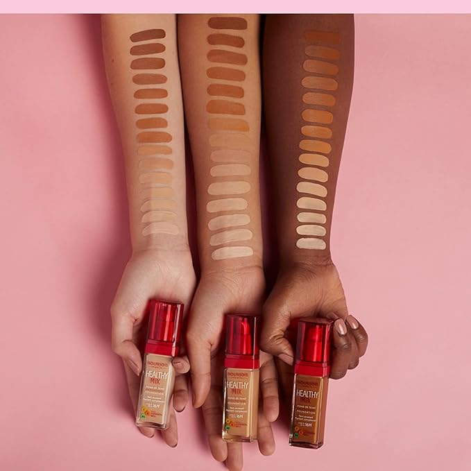 Bourjois Healthy Mix Anti-Fatigue Medium Coverage Liquid Foundation 53 Light Beige, 30ml, 29199601053-VivaGrace Women