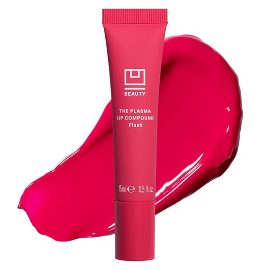 U Beauty The PLASMA Tinted Lip Compound - Anti-Aging & Anti-Wrinkle Lip Gloss, Hyaluronic Acid, Shea Butter & Peptides for Hydration & Plumping, Flush - 15 mL-VivaGrace Women