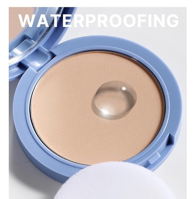 Oil Control Face Pressed Powder,Matte Smooth,Waterproof Long-Lasting Setting Powder, Perfect Lightweight Facial Makeup For Soft Focus Finish,Minimizes Fine Lines And Pores,0.35Oz (CLASSIC IVORY)-VivaGrace Women
