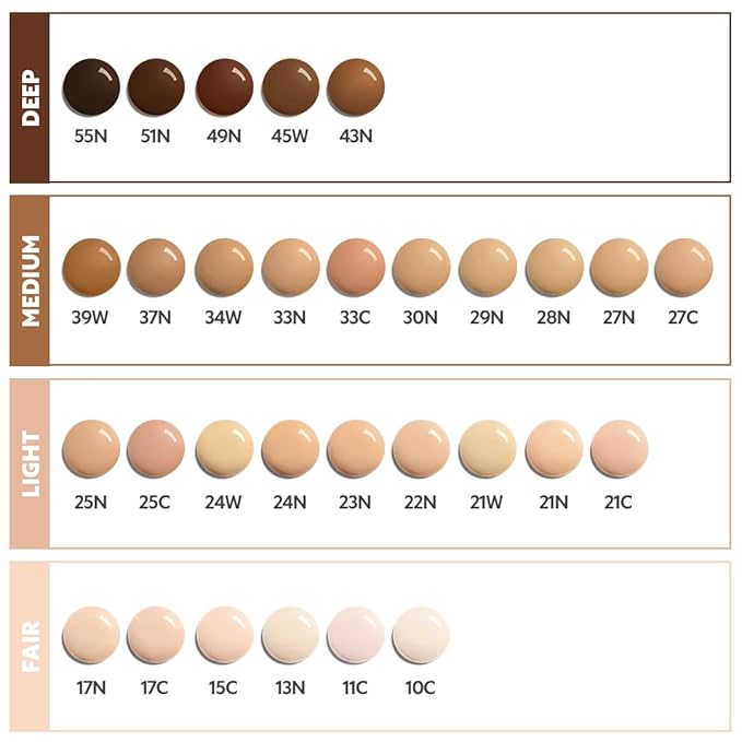TIRTIR Mask Fit Red FoundationㅣLong Lasting Flawless Coverage, Energy Essence, Lightweight, Hydrating, Pore-Blurring, Breathable Satin Finish, Makeup, Radiant Skin, #45W Chestnut, 1.01 Fl Oz-VivaGrace Women