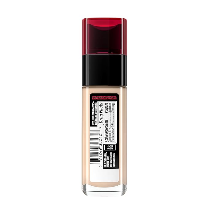 L'Oreal Paris Makeup Infallible Up to 32 Hour Fresh Wear Lightweight Foundation, 405 Porcelain, 1 Fl Oz, Packaging May Vary-VivaGrace Women