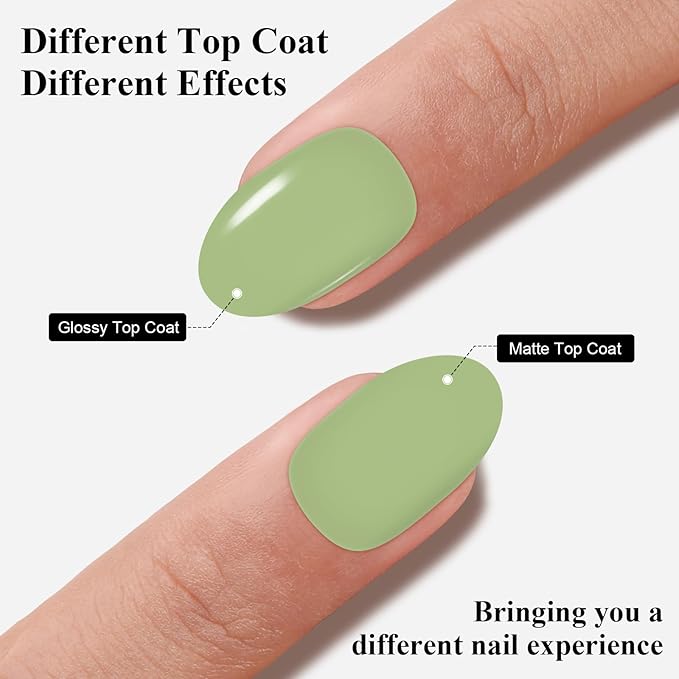 Imtiti Green Gel Nail Polish, Khaki Green Gel Polish, Gift for Women, 0.5 fl oz