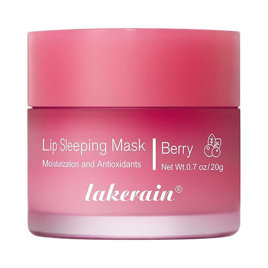Hydrating Lip Sleeping Mask - Day and Night Repair Lip Balm for Chapped Dry Lips - Reduce Lip Lines, Enhance Lip Color, Hydrate & Plump Lips Care Lip Mask (Berry)-VivaGrace Women