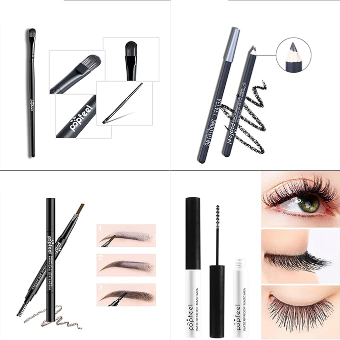 All-in-one Makeup Set Holiday Gift Surprise | Full Makeup Kit for Women Essential Starter Bundle Include Eyeshadow Palette Lipstick Blush Concealer Face Powder Eyeliner Mascara Soft Brush-VivaGrace Women