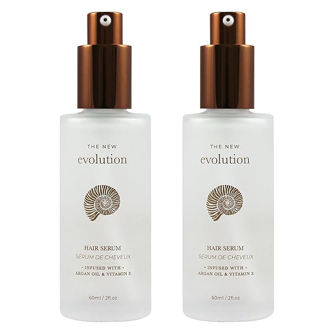 HerStyler Evolution Argan Oil Serum - Vitamin E Nourishing Treatment to Soften Dry Hair, For Hair Straightening With Aloe Vera (2 Pack)-VivaGrace Women