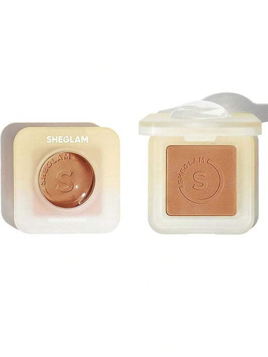 SHEGLAM Sunside Bronzer Powder Contour Long Wear Evenly Pigmented Neutral Warm Tone Sculpting Natural Matte Contour & Bronzer Face Makeup-Midsummer-VivaGrace Women