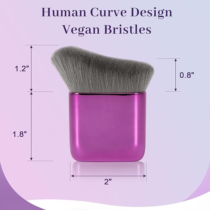 Yoseng Self Tanner Brush for Body & Face - Kabuki Makeup Brush for Self-Tanner,Tanning Mousse,Foundation & Bronzer | Streak-Free Application,Professional Tanning & Body Makeup Tool (Small)-VivaGrace Women
