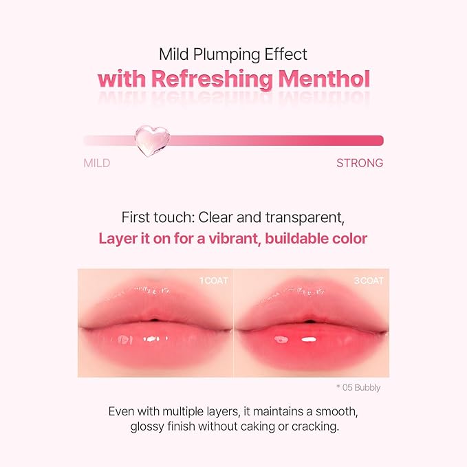 2aN Glaze Bouncing Tint – Lightweight, Moisturizing Lip Tint with High-Shine Finish, Smooth, Light Plumping, Comfortable Wear, Korean Makeup (Rosy Mocha, 0.16 oz)-VivaGrace Women
