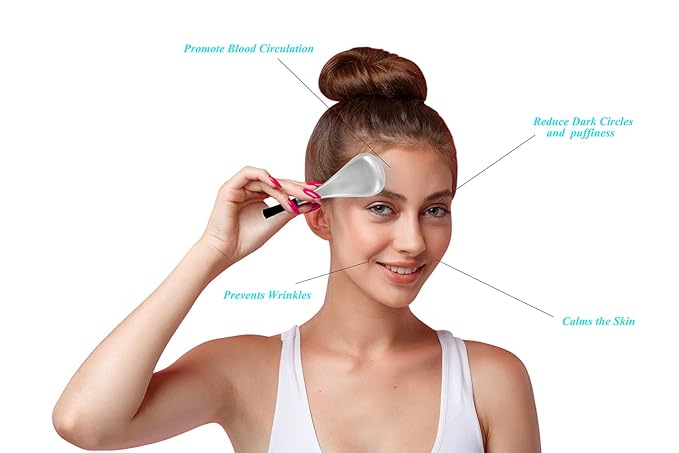 Cryo Sticks Ice Globes for Woman Face&Eyes,Unbreakable Stainless Steel Beauty Facial Massager for Gifts,Cooling Rollers Skin Care for Face Dark Circles,Puffiness& Wrinkles-VivaGrace Women