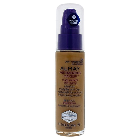 Almay Age Essentials Makeup, Light/Medium Warm-VivaGrace Women