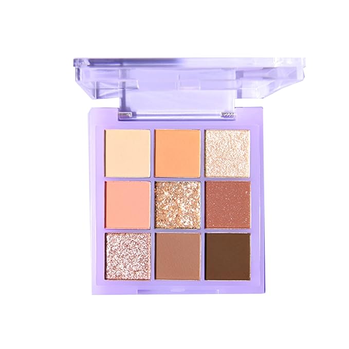 Violet Fairy 9 Color Eyeshadow Palette, Warm Neutrals (03)-VivaGrace Women