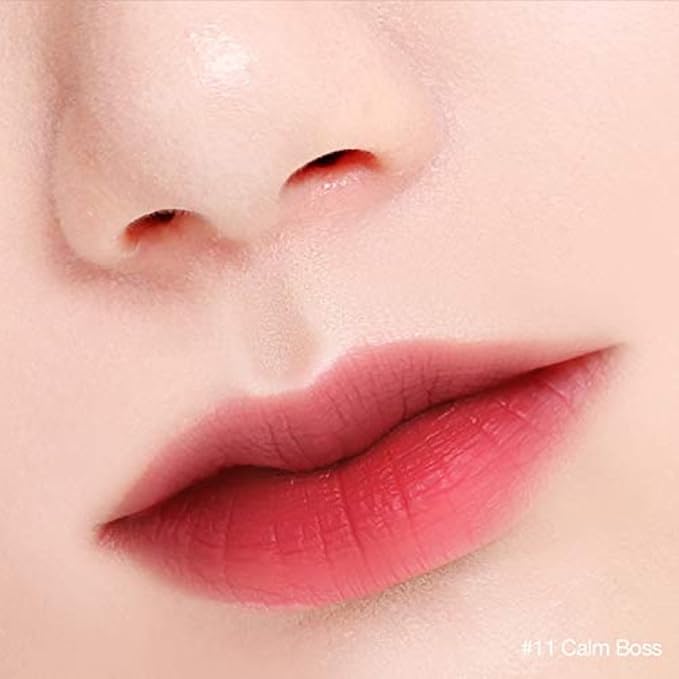 BBIA Last Velvet Lip Tint - Soft & Creamy Matte Finish Lip Stain, Blur Effect with Velvety Texture, Long-Lasting, High Pigment, Lightweight, Non-Drying, Korean Lip Makeup (11 CALM BOSS)-VivaGrace Women