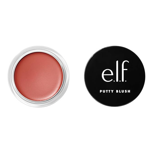 e.l.f. Putty Blush, Creamy & High-Pigment Formula For A Natural Glow, Delivers A Semi-Matte & Powder Finish, Vegan & Cruelty-Free, Bali-VivaGrace Women