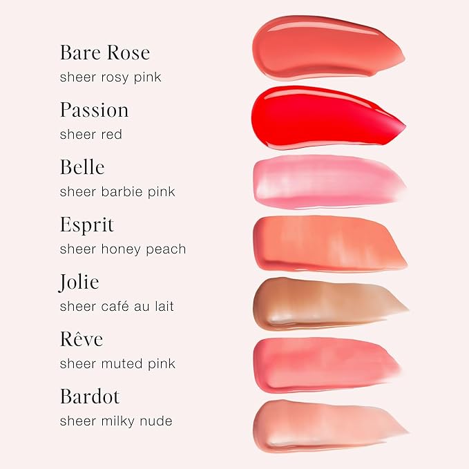 Jouer Essential Tinted Hydrating Lip Oil Gloss – Moisturizing Dry Lip Treatment Serum - Fragrance Free Tinted Lip Oil - Jojoba Seed Oil and Apricot Oil Formula-VivaGrace Women